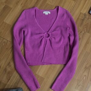 Aeropostale Pink Ribbed Sweater